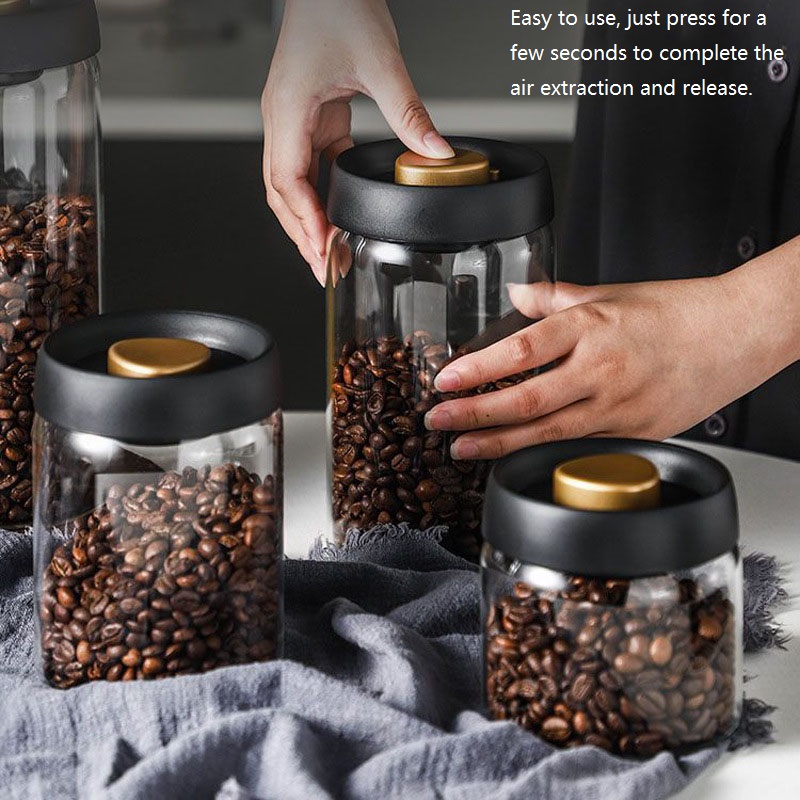 Food Storage Vacuum Containers - Nieuwe Bonen Koffie Opslagcontainer Vacuüm Afdichting