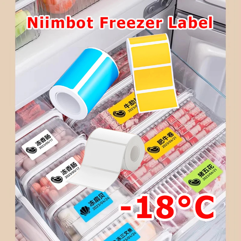 Food Storage Labels - NIIMBOT B1/B21/B31/B203/B3S Vrieslabelpapier, bestand tegen lage