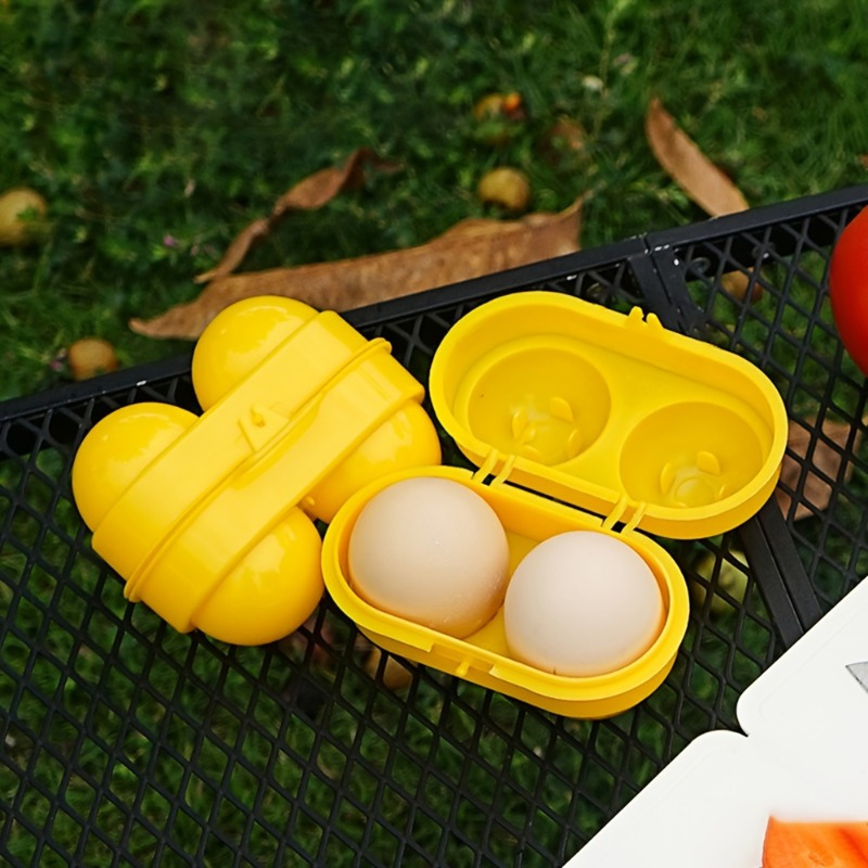 Food Storage Yellow - Gele eieropbergdoos, eierhouder voor huishoudelijke koelkast,