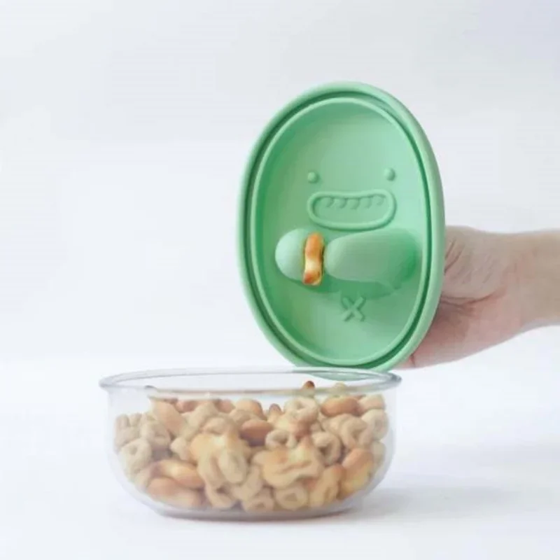Food Storage And Preservation - Handsfree snackbox, geen kruimels, snackopbergdoos, cartoonkoekjesdoos,