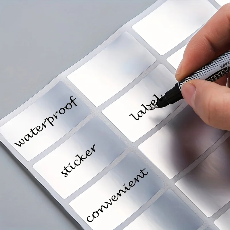 Food Storage Labels - Verwijderbare waterdichte labelstickers, diepvriesvoedselontwerp, kantoor- en