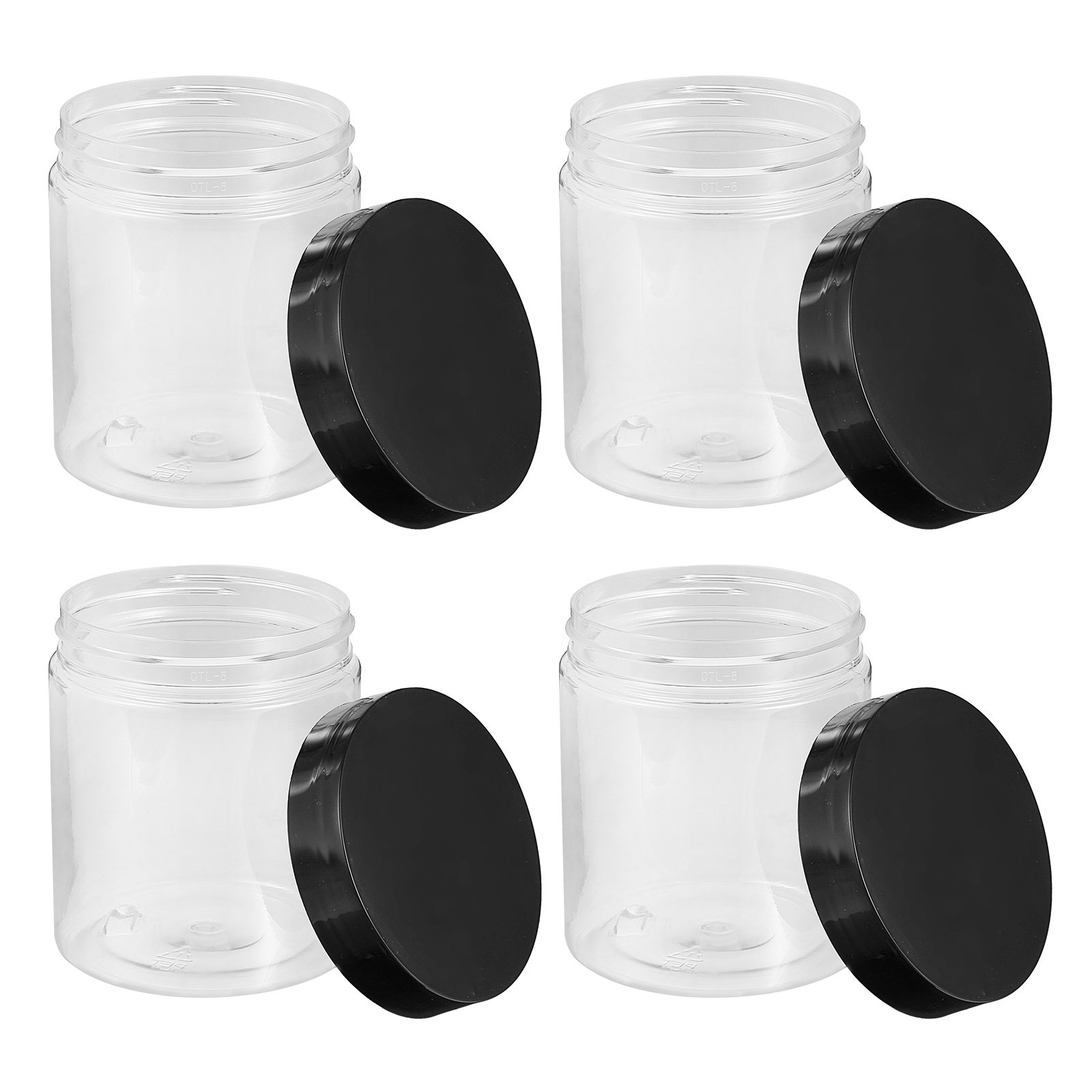 Food Storage For Pantry - 12 stuks doorzichtige plastic opbergpotten, verzegelde