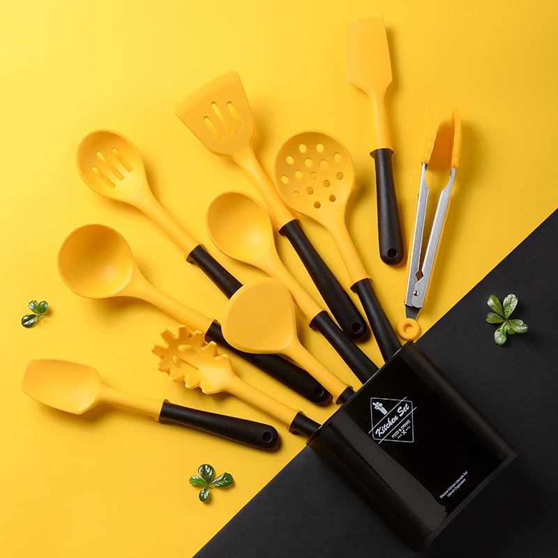 Food Storage Yellow - 10Pcs Food Grade Geel Kookgerei Set