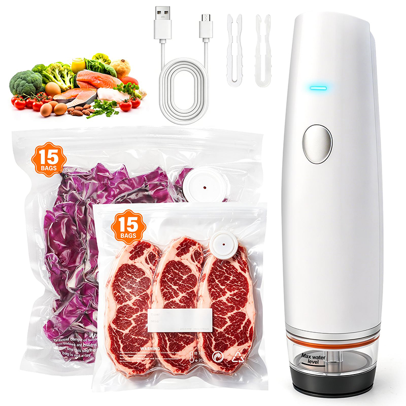 Food Storage Vacuum Pump - Oplaadbare handzame vacuüm sealer, draagbare snoerloze