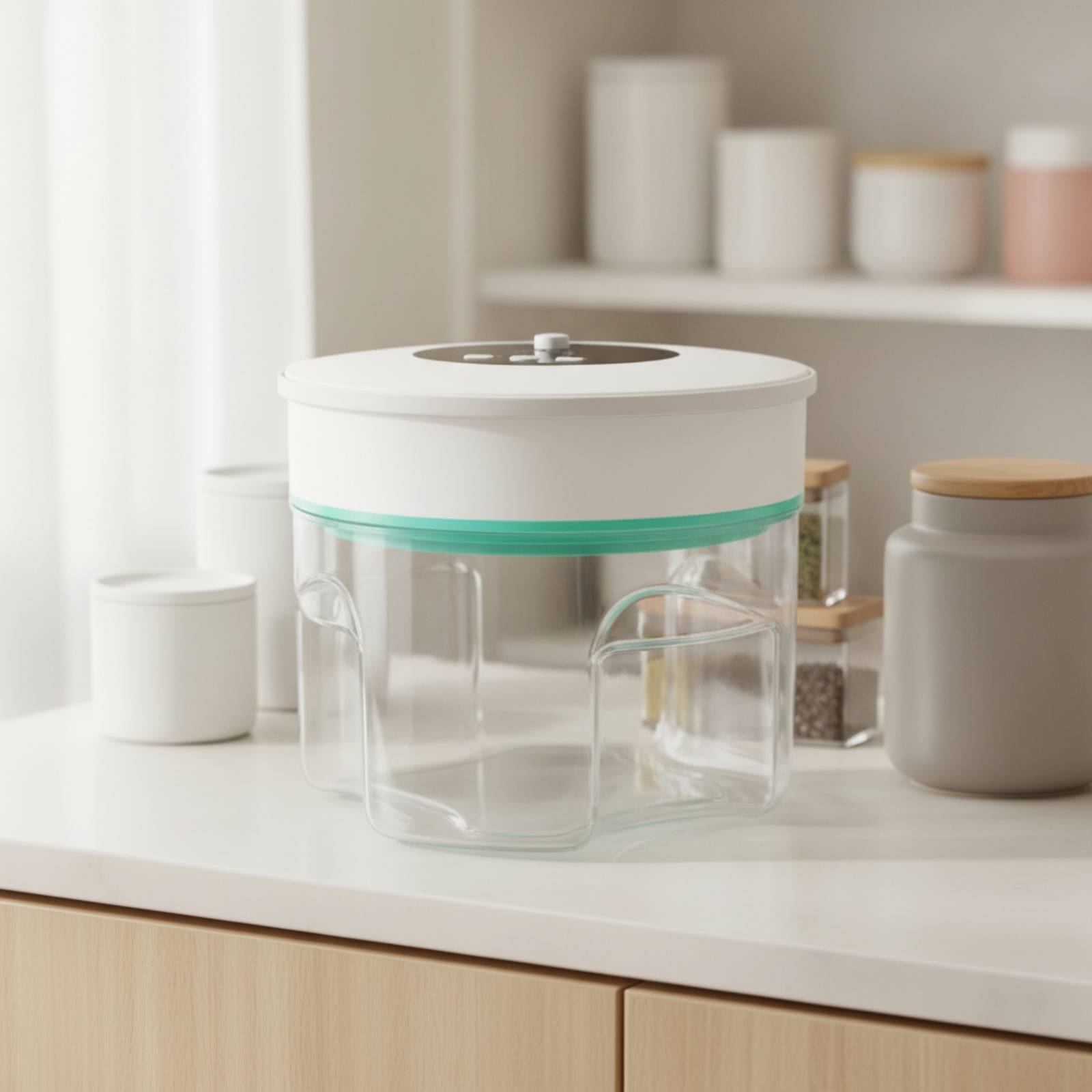 Food Storage Vacuum Pump - Vacuüm bewaarpot, verzegelde voedselbewaarcontainer met vacuümdichting,