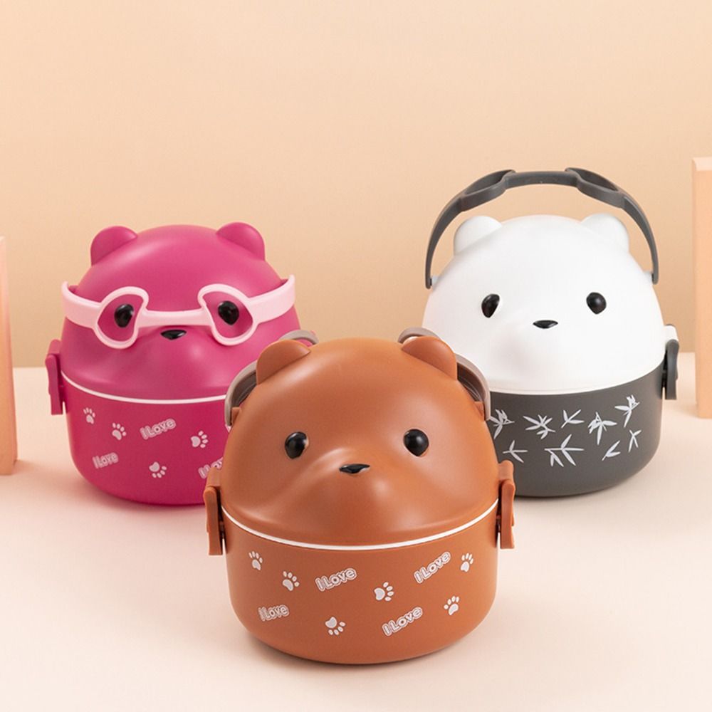 Food Storage Stackable Containers - 1 Stuks Nieuwe Brilbeer Thermische Bento