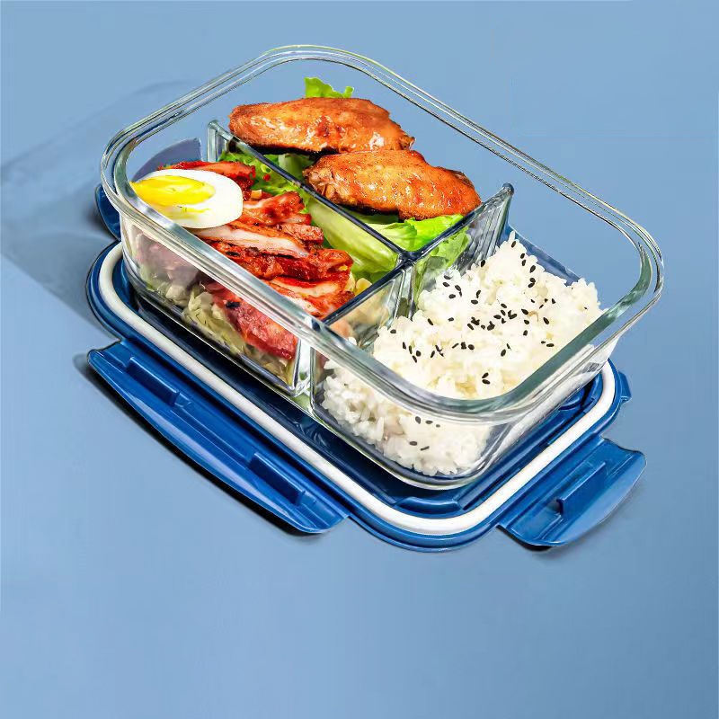Food Storage Glass Containers - Nieuwe stijl lunchbox glas 1050 ml