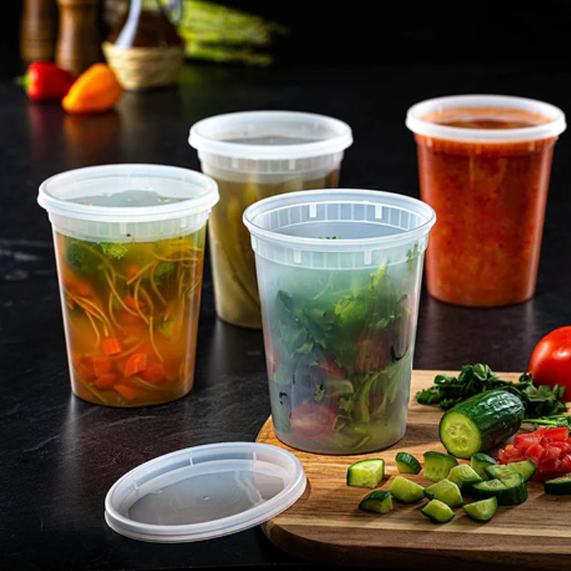 Food Storage Freezer Containers - Voedselopslagcontainers Met Deksels Vriezer Opbergcontainer Lunchmaaltijd