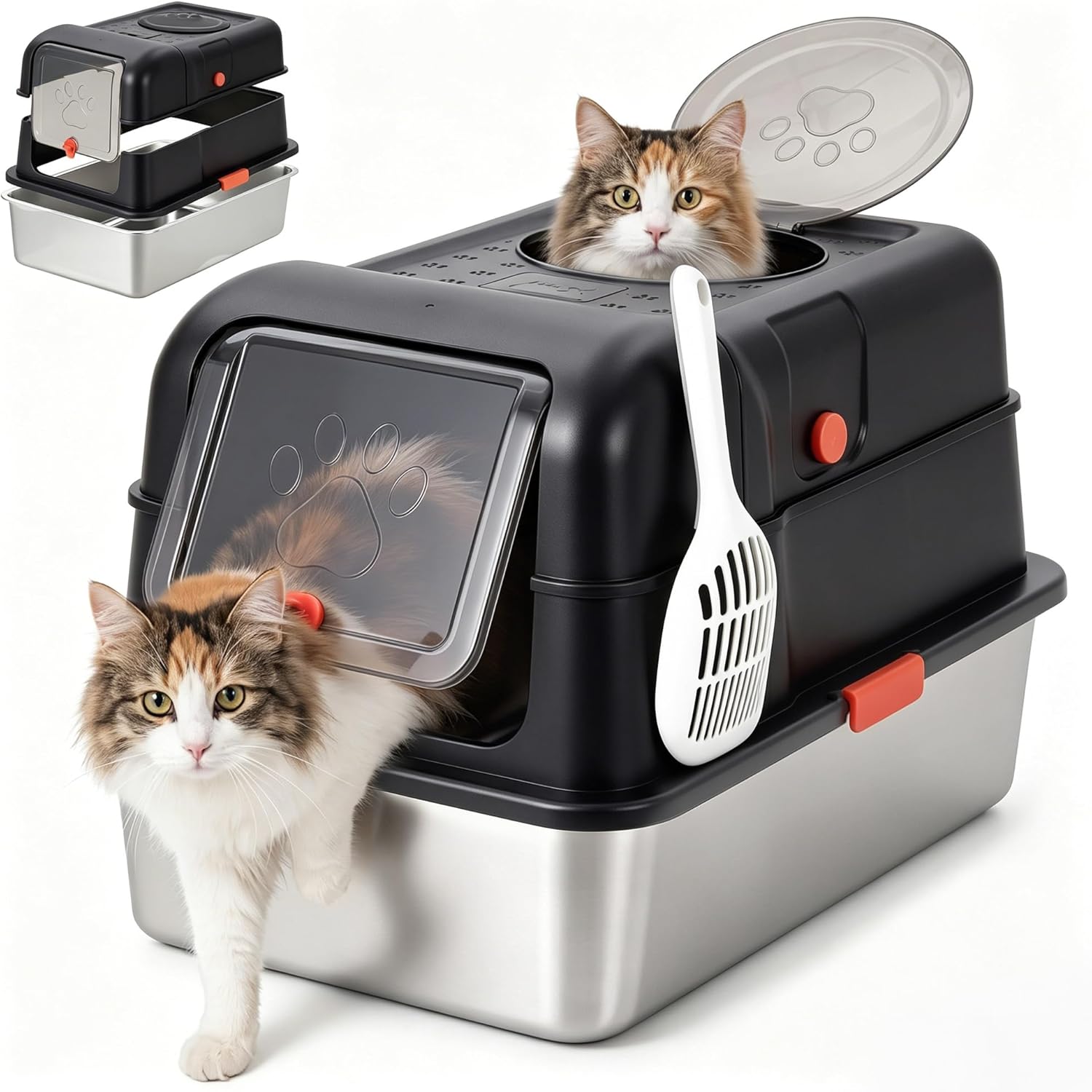 Afgesloten roestvrijstalen kat - Food Storage Xl recensie en prijs