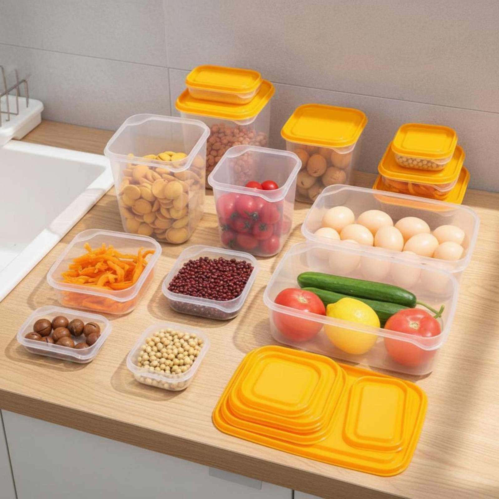 17-delige koelkast opbergbox s - Food Storage For Refrigerator recensie en prijs