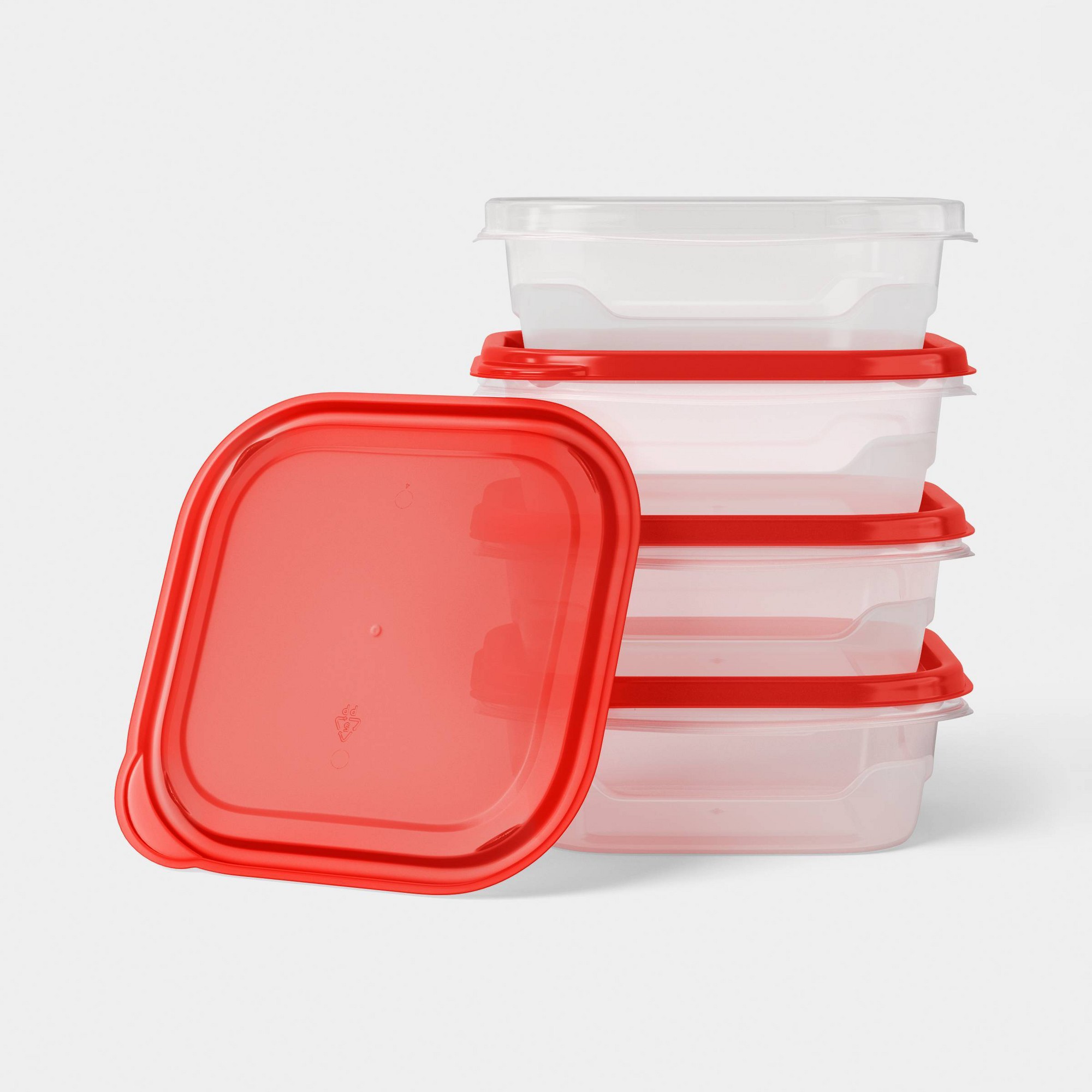 4-delige kleine vierkante voed - Food Storage For Pantry recensie en prijs
