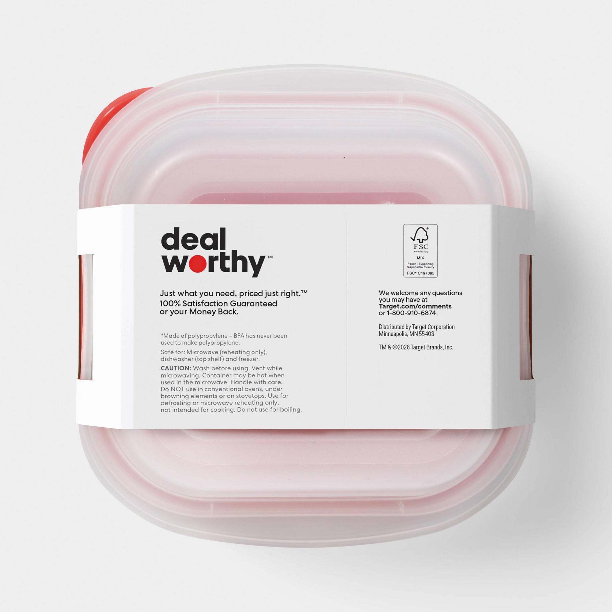 4-delige kleine vierkante voed - Food Storage For Pantry recensie en prijs