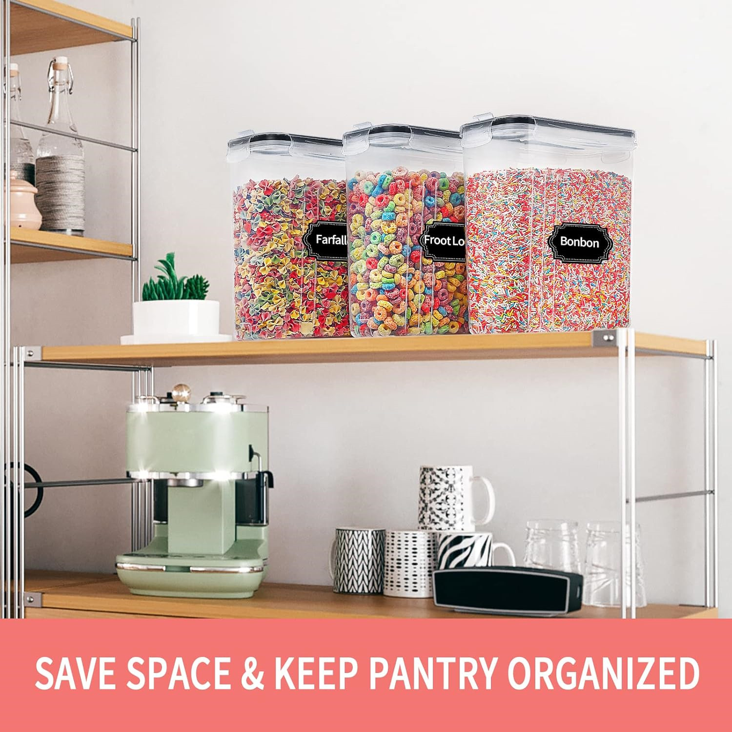 2.5L Granen Opslagcontainers m - Food Storage Labels recensie en prijs