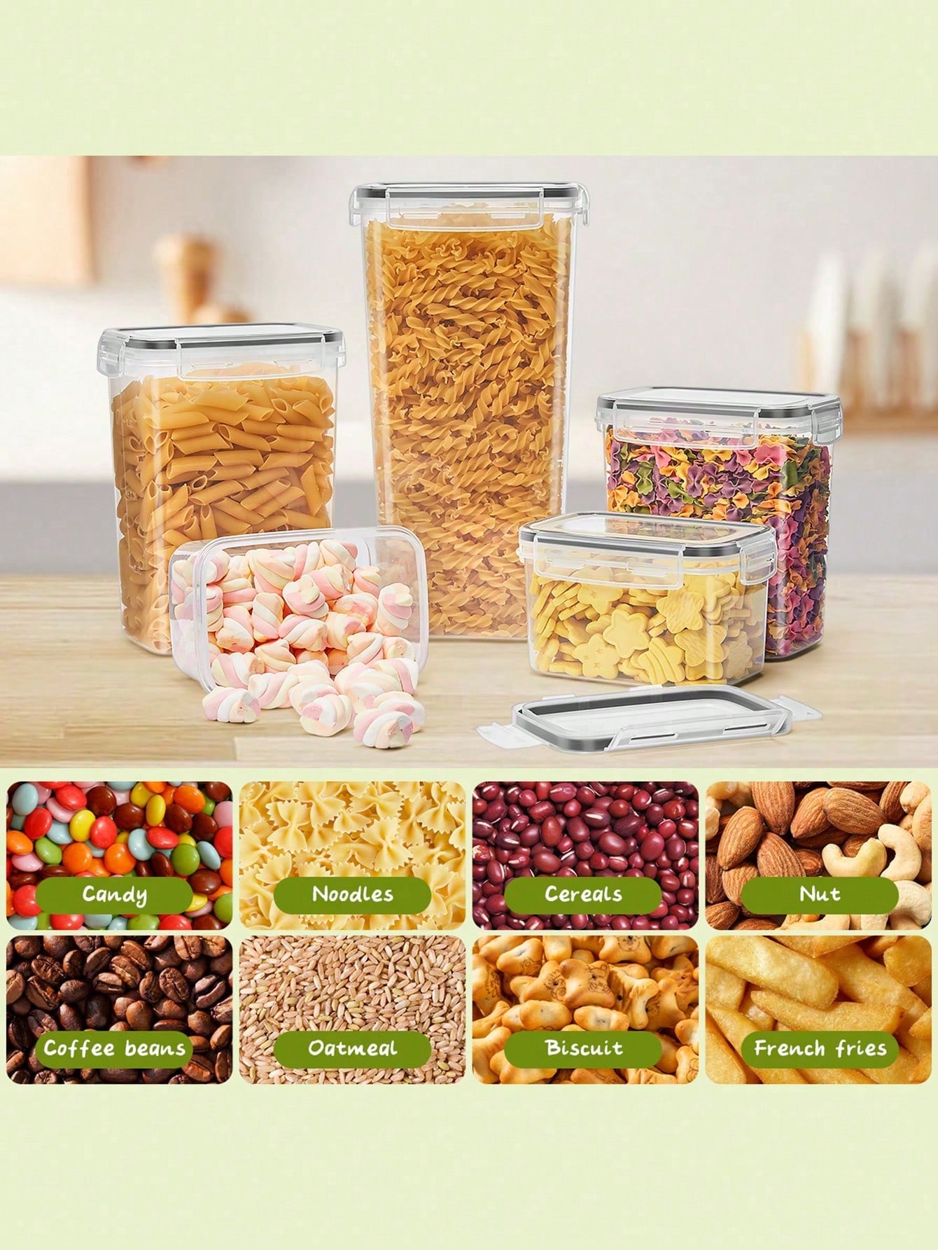 48 stuks luchtdichte voedselbe - Food Storage For Pantry recensie en prijs