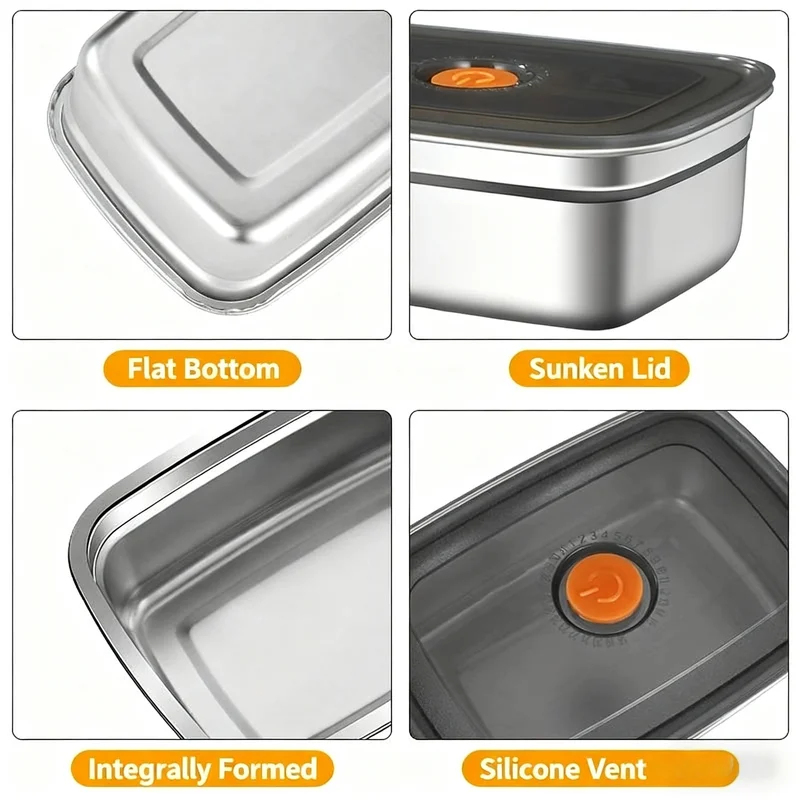Grote capaciteit roestvrijstal - Food Storage Freezer Containers recensie en prijs