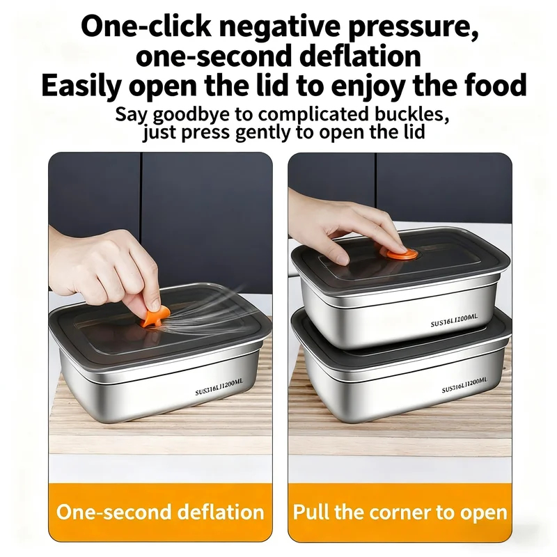 Grote capaciteit roestvrijstal - Food Storage Freezer Containers recensie en prijs