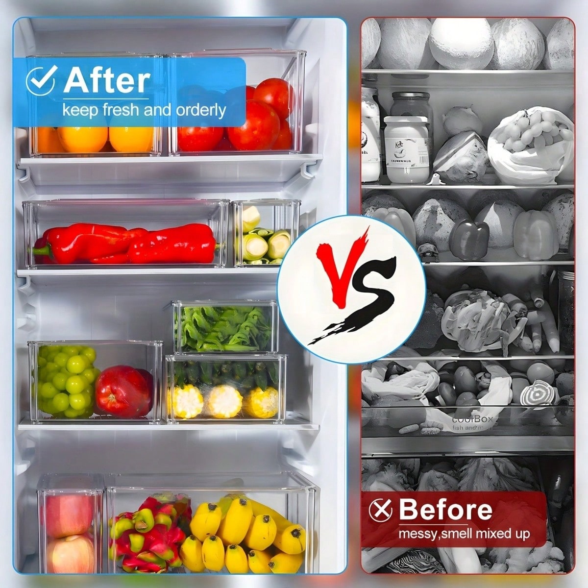 7/14-delige stapelbare koelkas - Food Storage Stackable Containers recensie en prijs