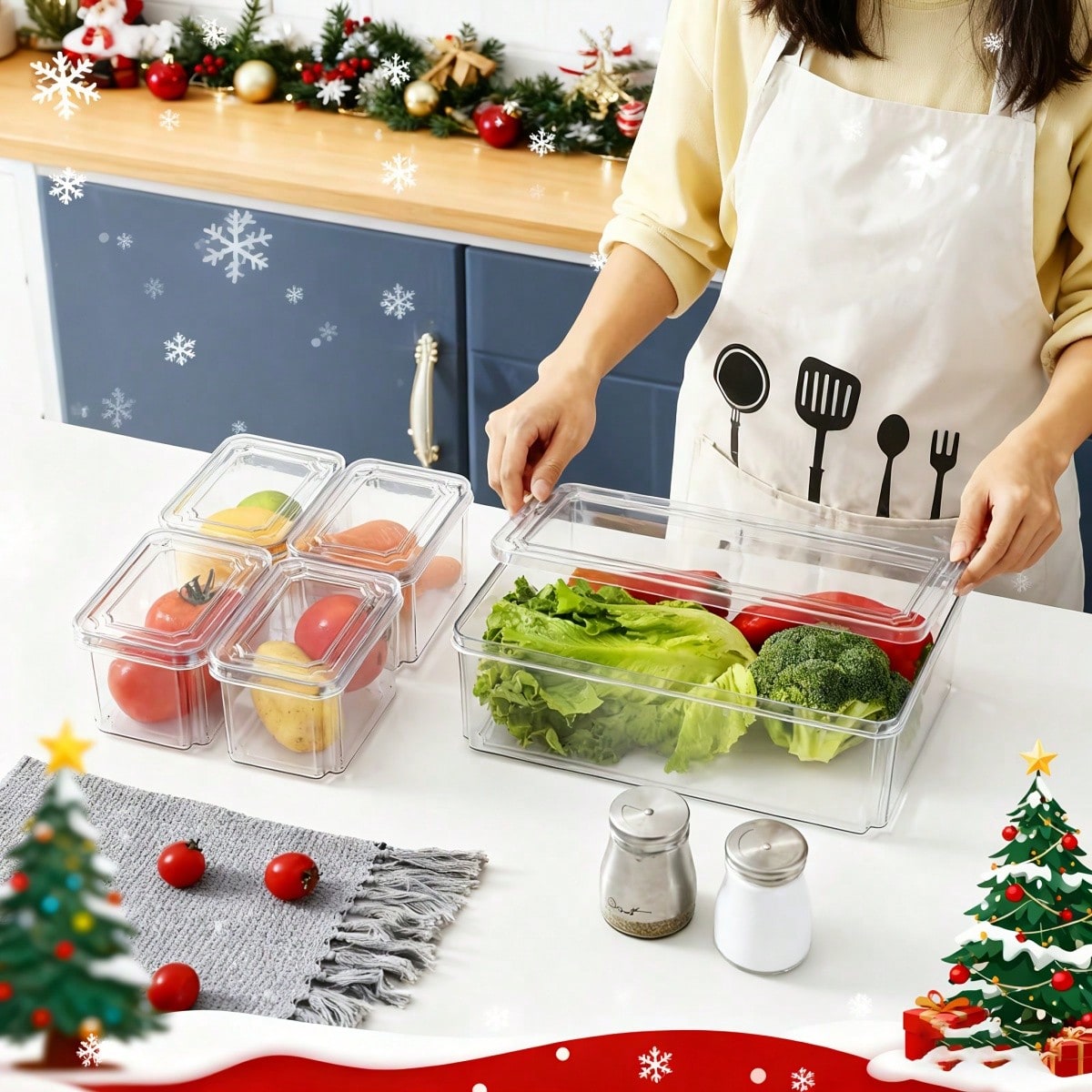 7/14-delige stapelbare koelkas - Food Storage Stackable Containers recensie en prijs