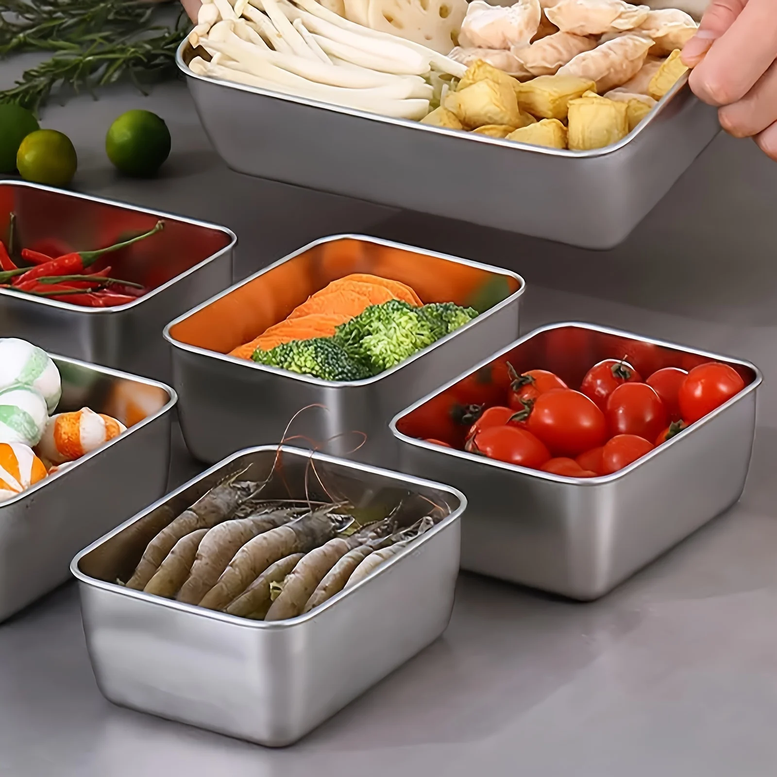 RVS voedselbewaarbakjes set me - Food Storage Stackable Containers recensie en prijs