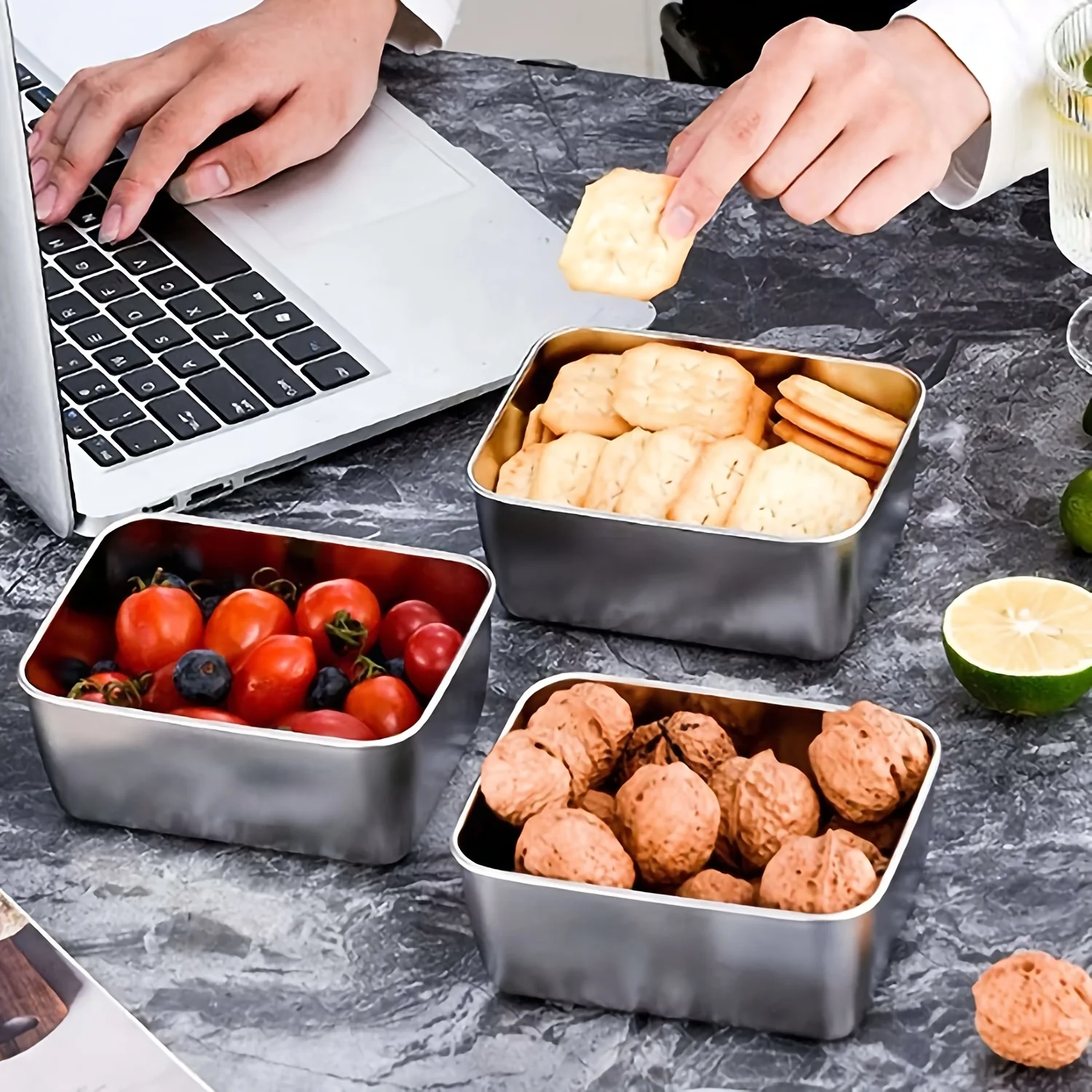 RVS voedselbewaarbakjes set me - Food Storage Stackable Containers recensie en prijs