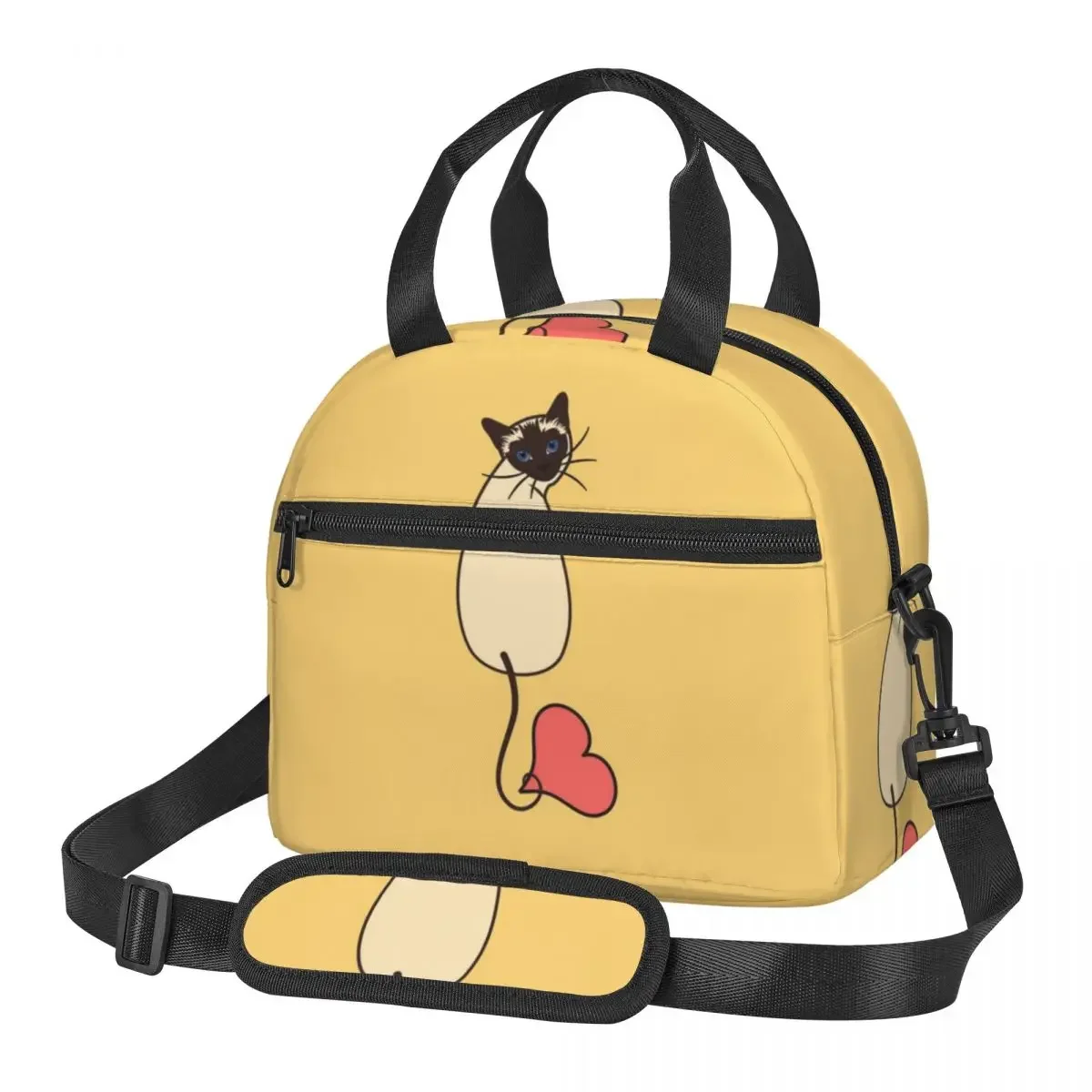 Love Siamese Cat-geel geïsolee - Food Storage Yellow recensie en prijs