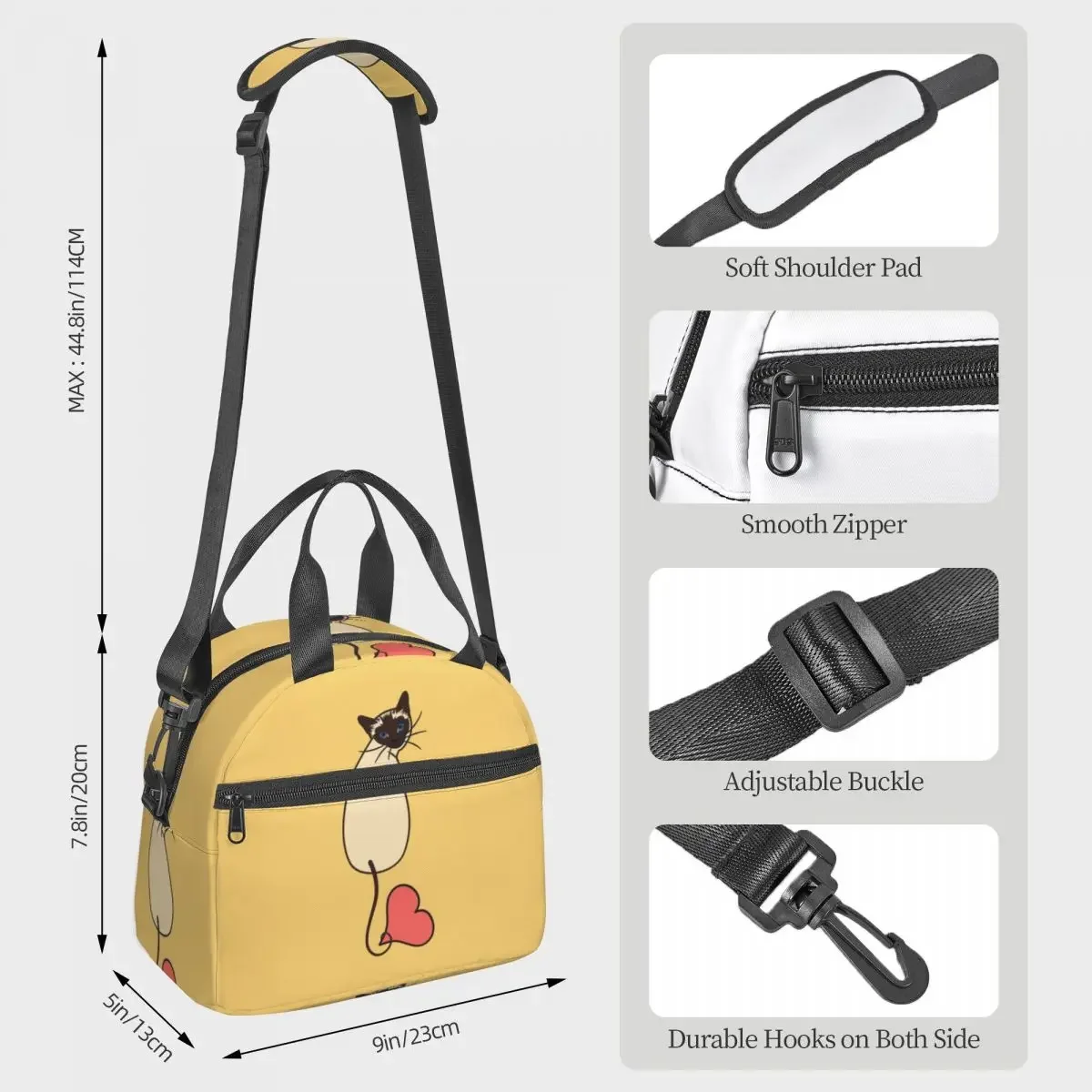 Love Siamese Cat-geel geïsolee - Food Storage Yellow recensie en prijs