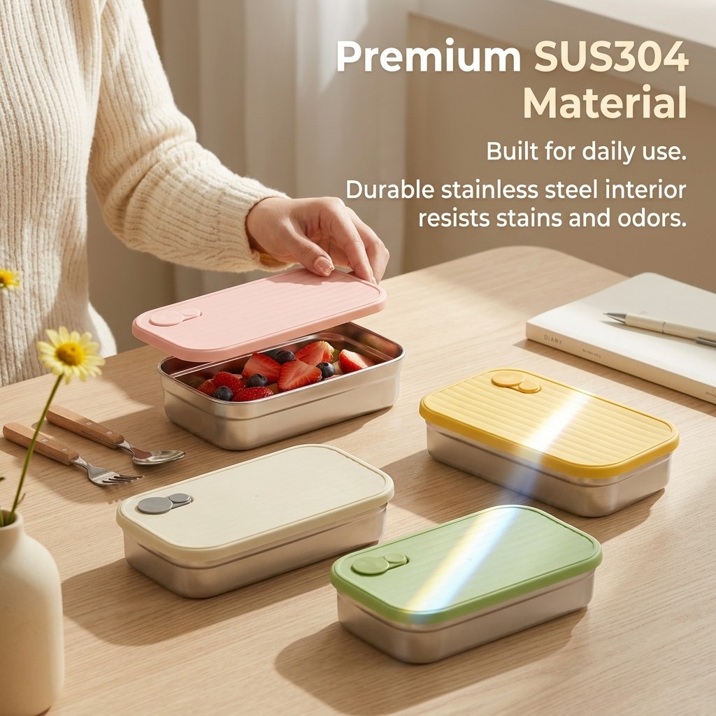RVS Bento Box Metalen Lunchbox - Food Storage Stackable Containers recensie en prijs