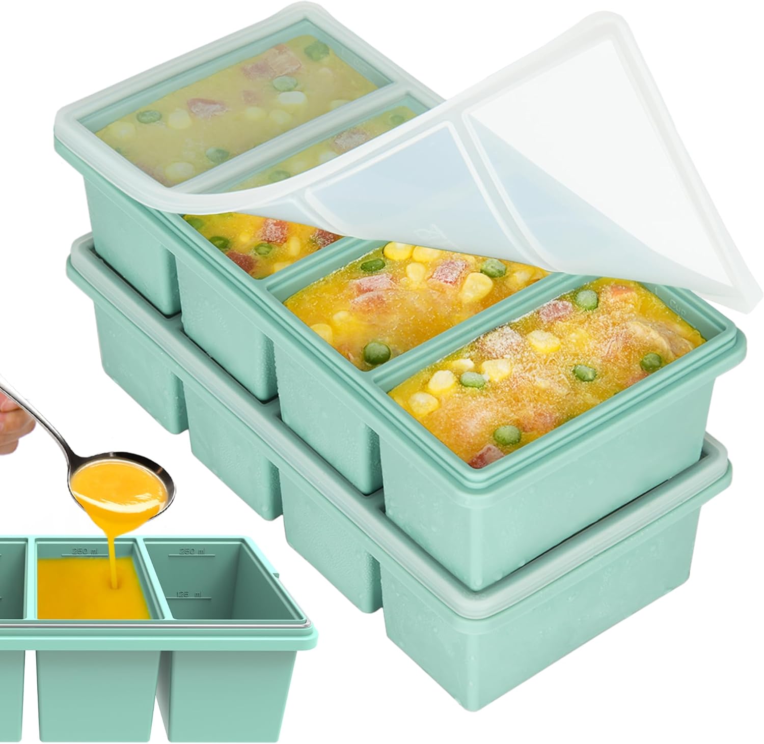 Silicone ijsblokjesvorm 250ml  - Xxl Food Storage Container recensie en prijs