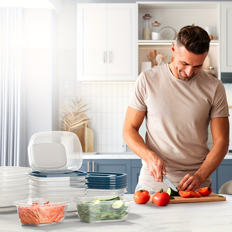 Een set van 6 transparante, st - Food Storage Stackable Containers recensie en prijs