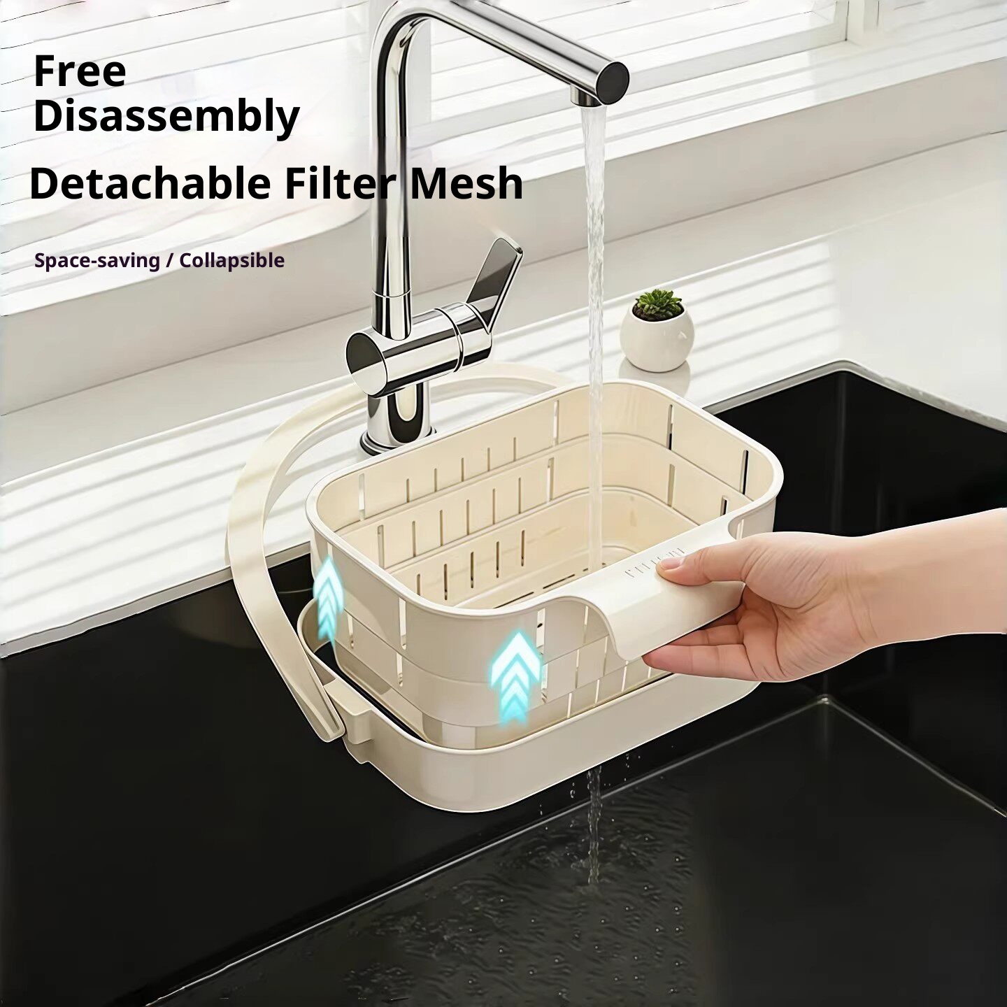 Opvouwbare gootsteenfiltermand - Food Storage With Colander recensie en prijs