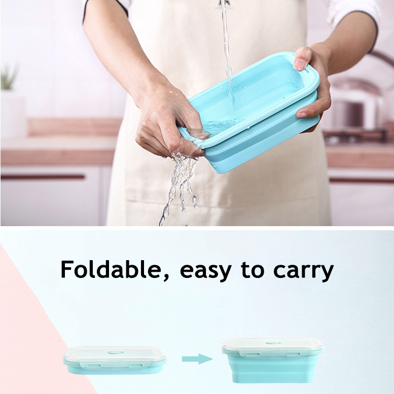 Inklapbare siliconen voedselop - Food Storage Freezer Containers recensie en prijs