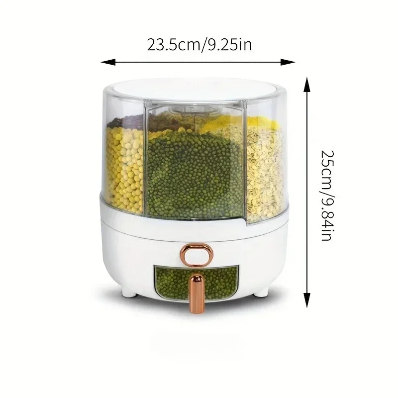 6 compartimenten 360 °   Roter - Food Storage For Pantry recensie en prijs