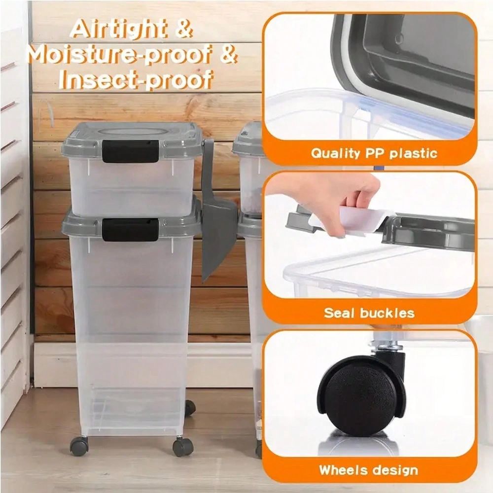 Voedselopslagcontainer, 30 lbs - Food Storage Stackable Containers recensie en prijs