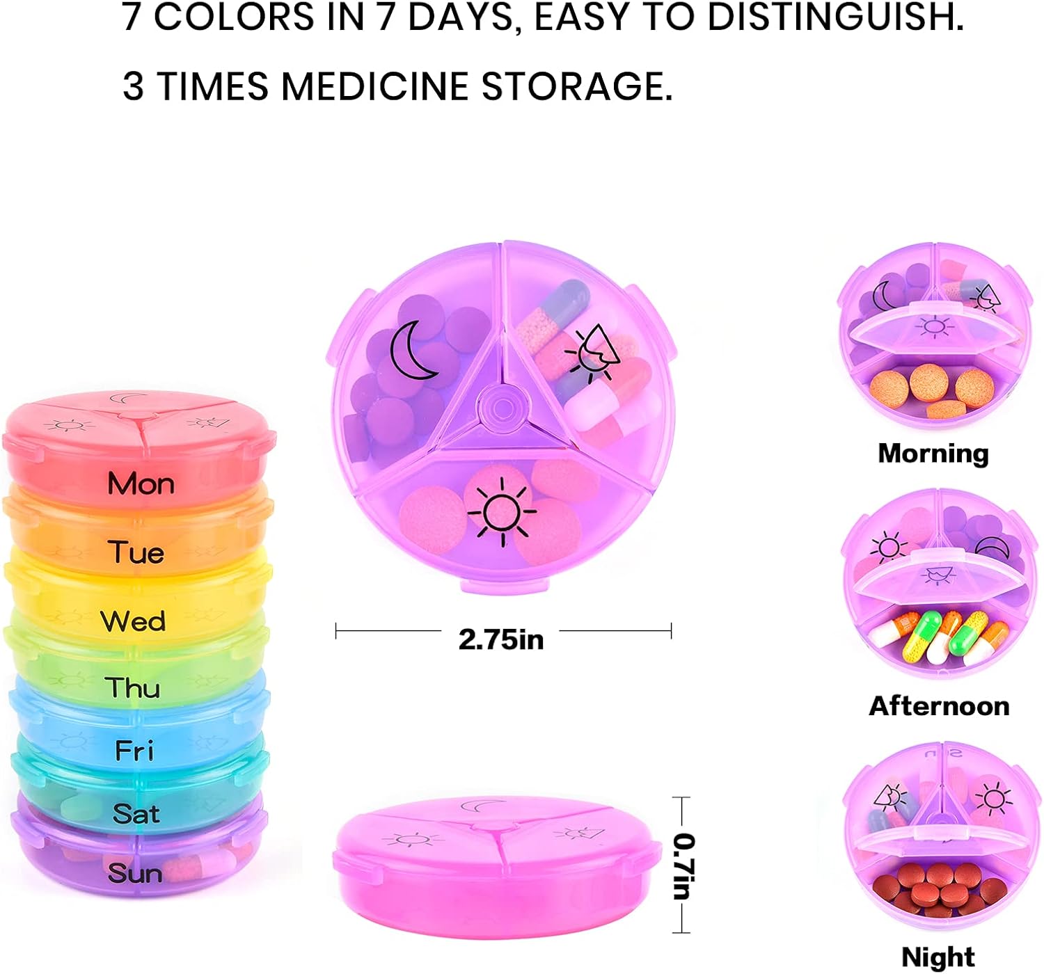 Wekelijkse pillenorganizer 3 k - Xxl Food Storage Container recensie en prijs