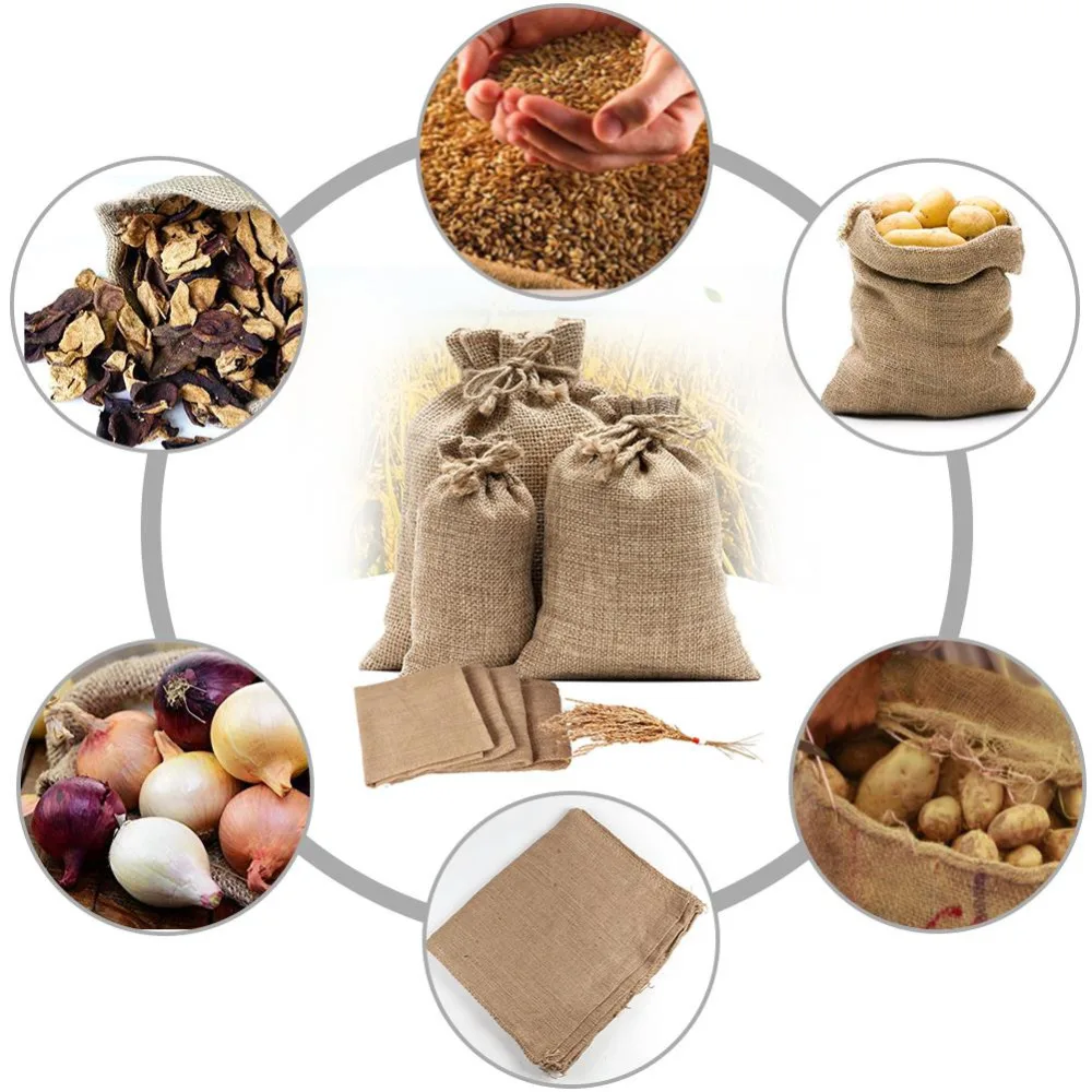 1 Pc Natuurlijke Jute Jute Zak - Food Storage In Roots recensie en prijs