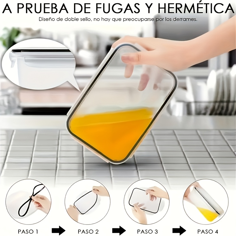 8-delige set inclusief 4 conta - Food Storage Freezer Containers recensie en prijs