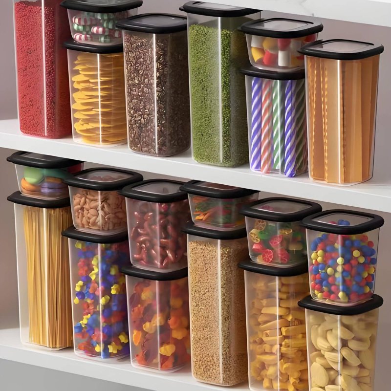 6-delige luchtdichte voedselbe - Food Storage Stackable Containers recensie en prijs