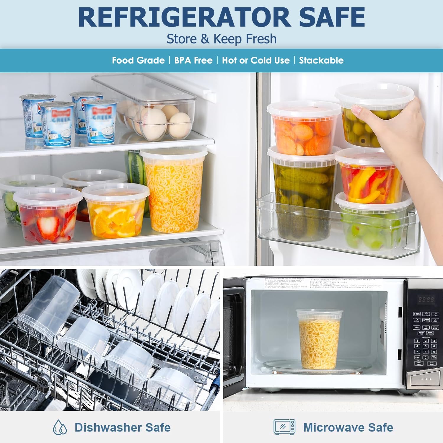 24 stks Deli Voedselopslagcont - Food Storage Freezer Containers recensie en prijs