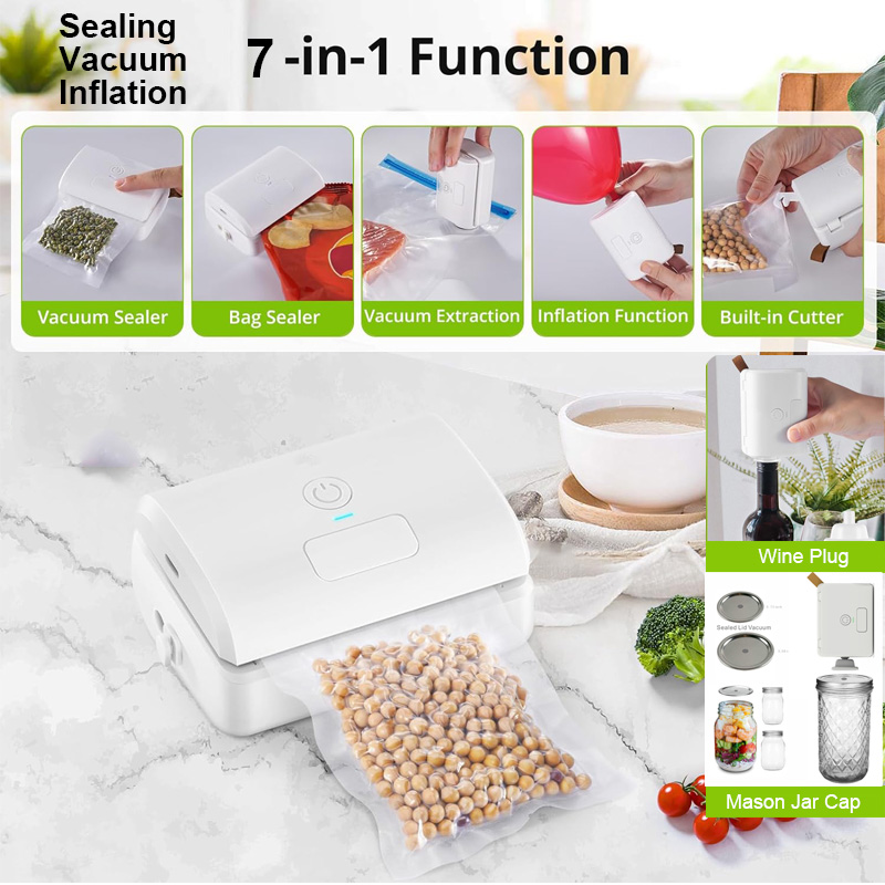 Unieke 7-in-1 automatische min - Food Storage Vacuum Pump recensie en prijs