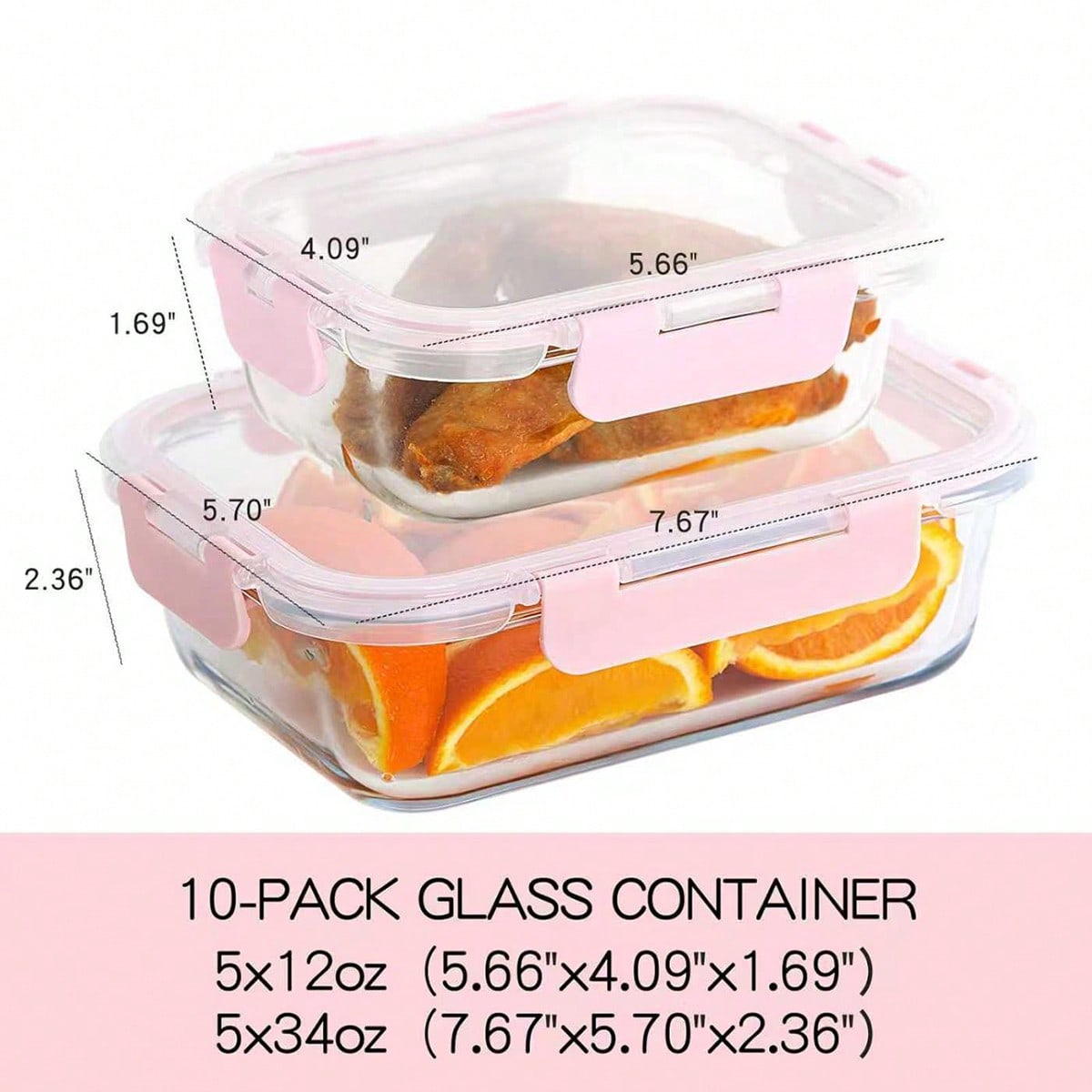 10-delige glazen voorraaddozen - Food Storage Glass Containers recensie en prijs