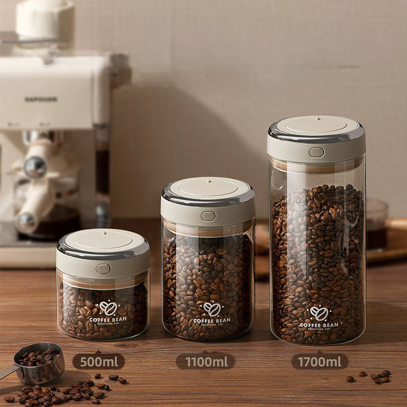 500/1100/1700ml Koffiebonen Va - Food Storage Vacuum Containers recensie en prijs
