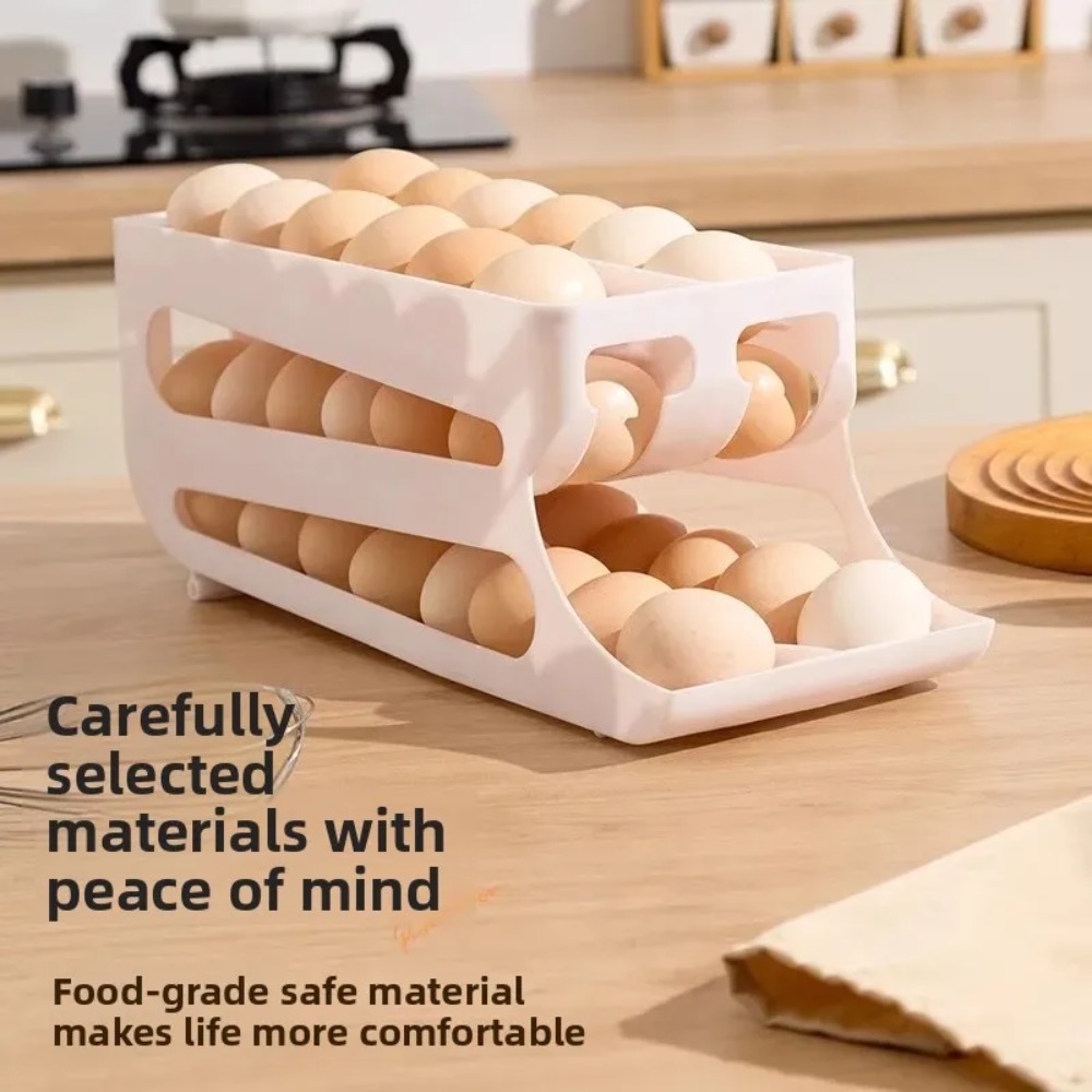 3-laags gele eierorganizer voo - Food Storage Yellow recensie en prijs