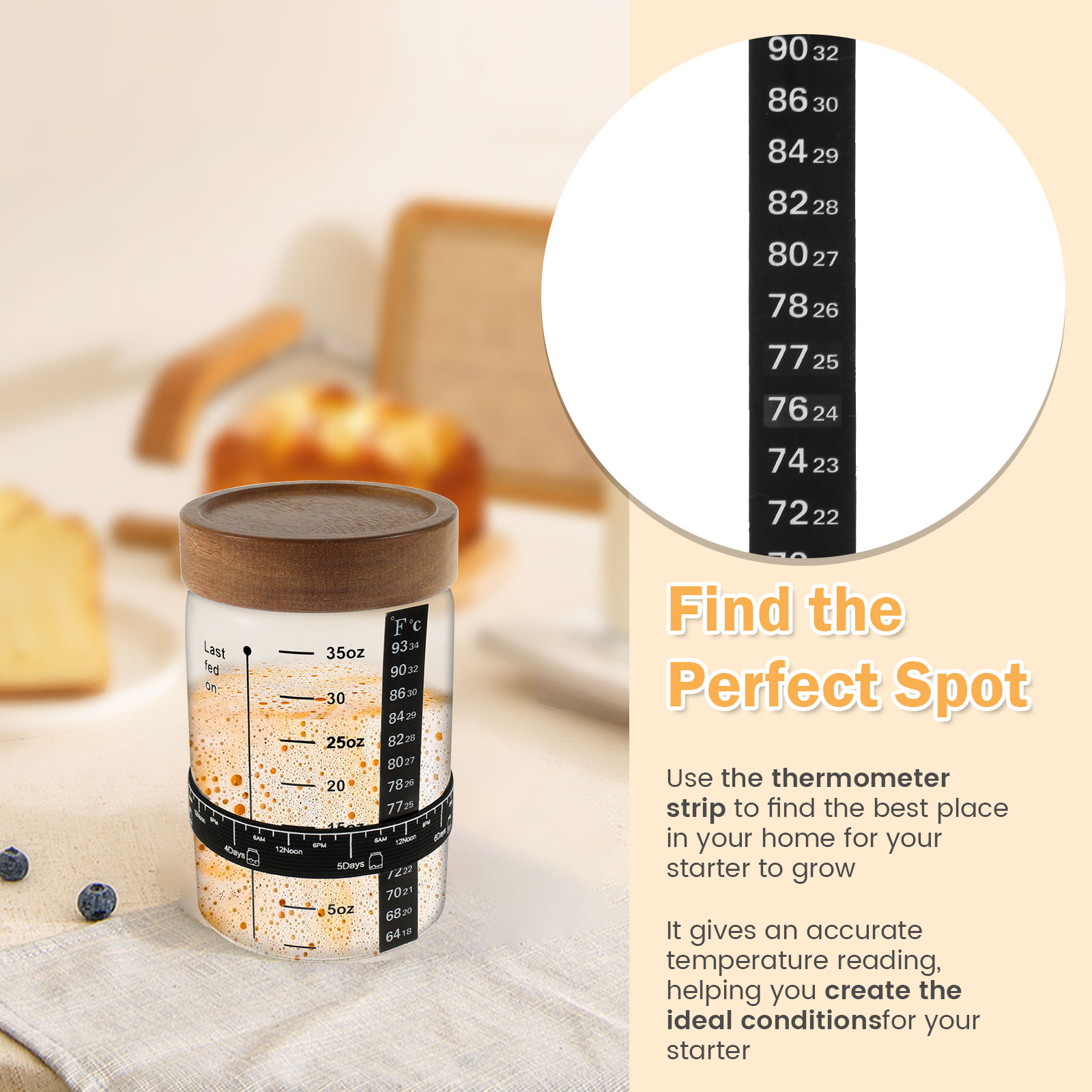 Zuurdesem Starterpot Kit 1000M - Food Storage Glass Containers recensie en prijs