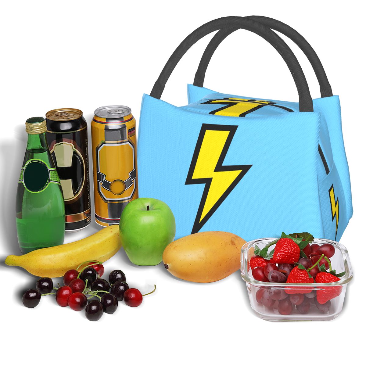 Gele bliksemschichten met held - Food Storage Yellow recensie en prijs