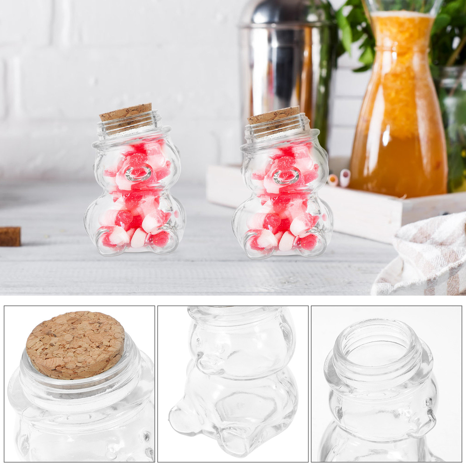 4-delige glazen snoepkruikense - Food Storage Glass Containers recensie en prijs