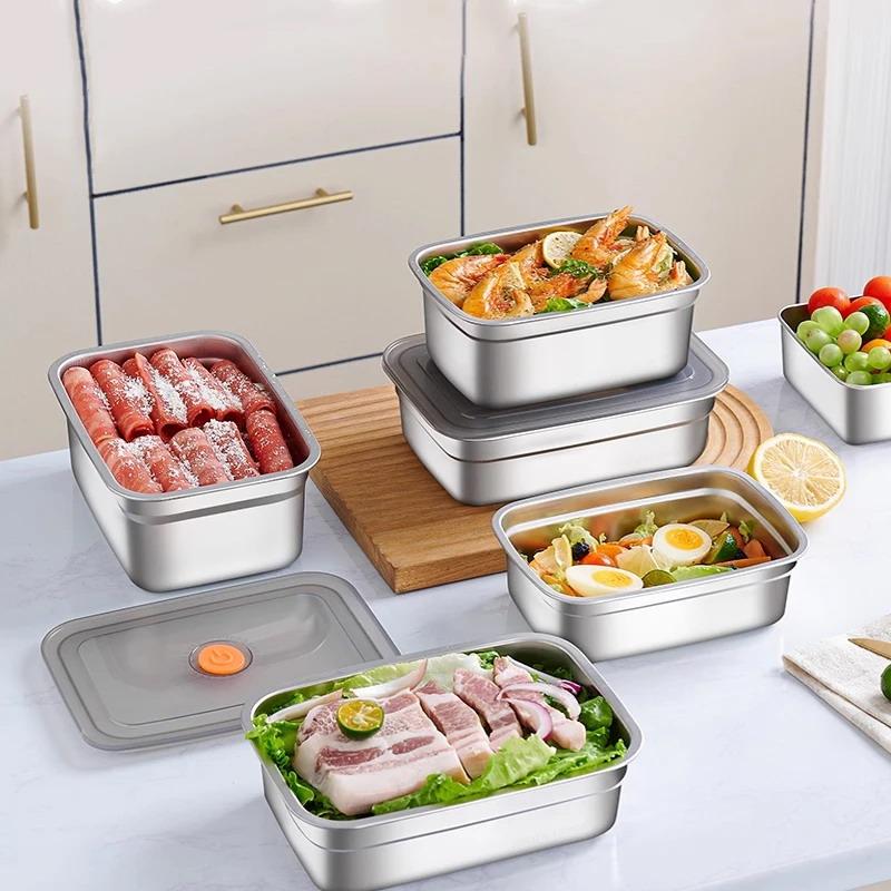 RVS afsluitbare lunchbox, grot - Food Storage Freezer Containers recensie en prijs