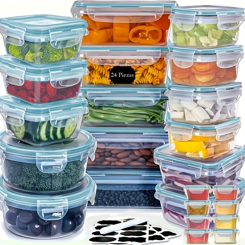 48-delige BPA-vrije voedselbew - Food Storage Labels recensie en prijs