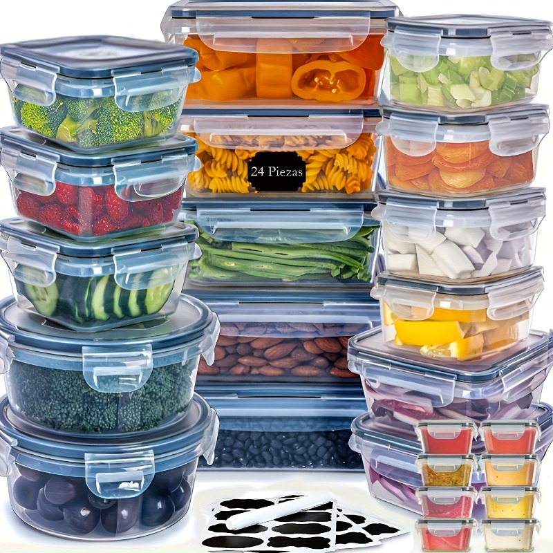 48-delige BPA-vrije voedselbew - Food Storage Labels recensie en prijs