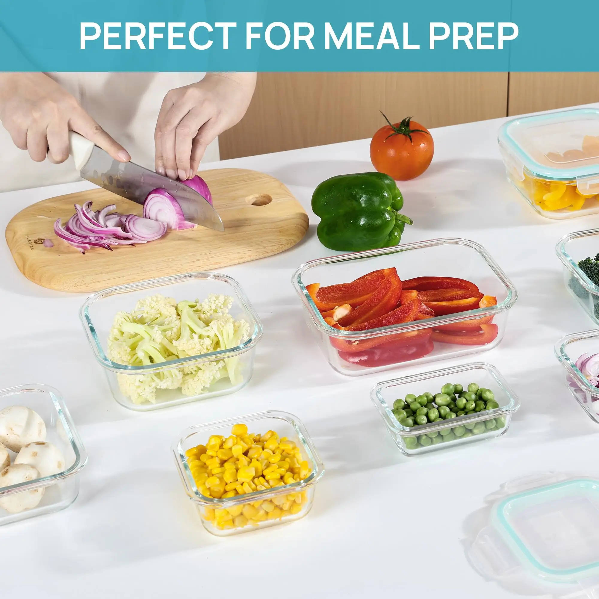 Glazen lunchbox Voedselopslagc - Food Storage Glass Containers recensie en prijs