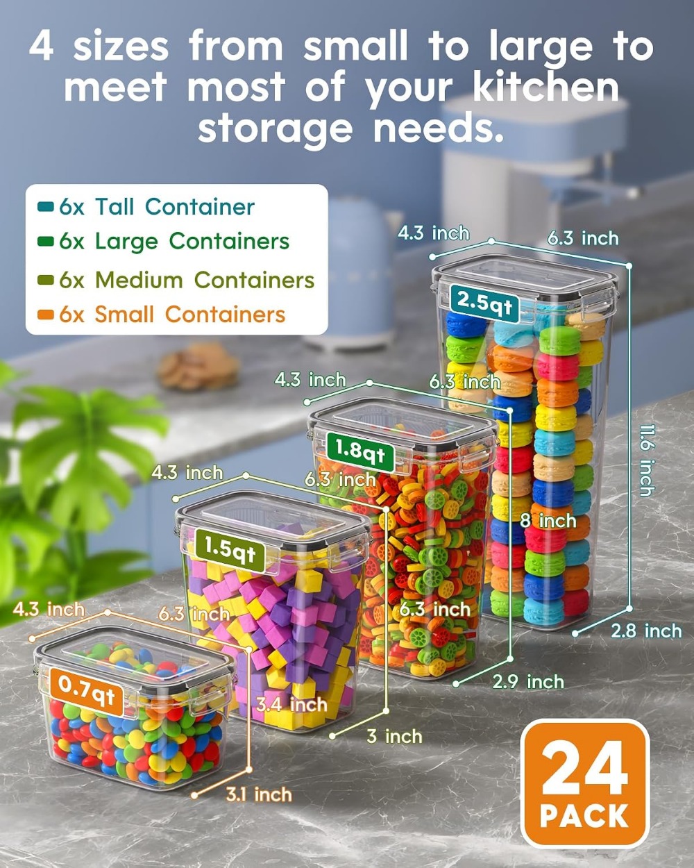 24 stuks luchtdichte voorraadd - Food Storage Labels recensie en prijs